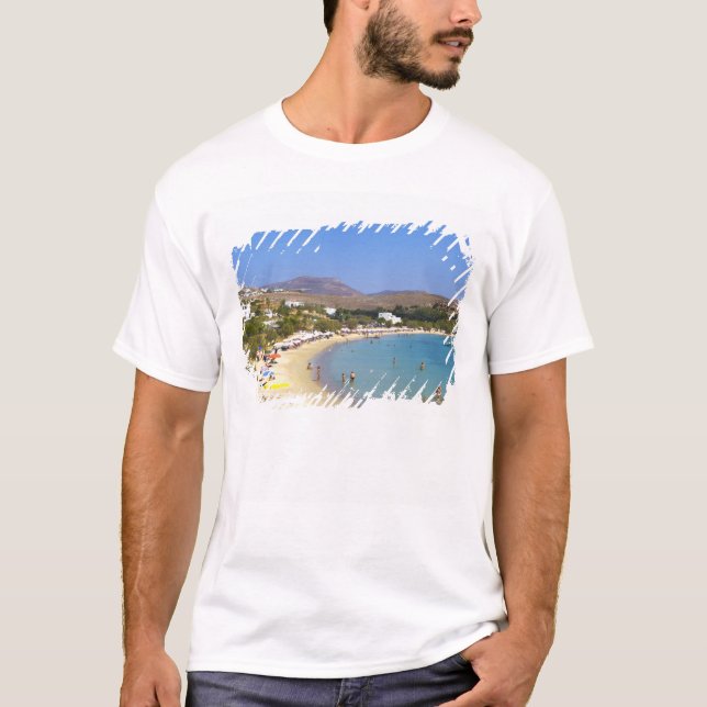 Griechenland, Paros Island, Krios Beach von oben T-Shirt (Vorderseite)
