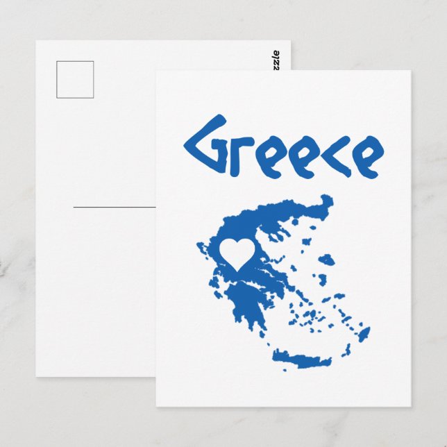 Griechenland Postkarte (Vorne/Hinten)