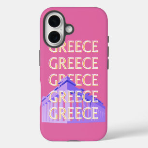 Griechenland Reisen Kunst, Sommer Reisen Kunst, Re iPhone 16 Hülle