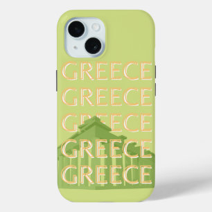 Griechenland Reisen Kunst, Sommerreisen Kunst, Grü Case-Mate iPhone Hülle