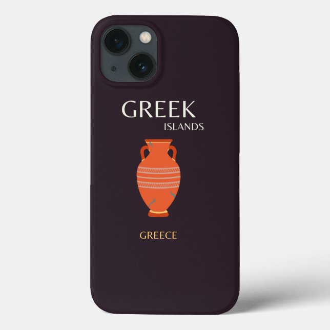 Griechenland, Reisen, Preppy Case-Mate iPhone Hülle (Rückseite)