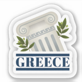 Griechenland Reisen Vinyl Sticker
