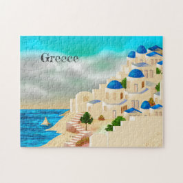 Griechenland Reiseplakatpuzzle