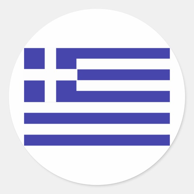GRIECHENLAND RUNDER AUFKLEBER (Vorderseite)