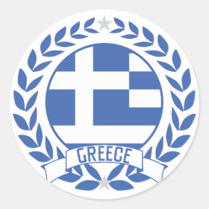 Griechenland Runder Aufkleber