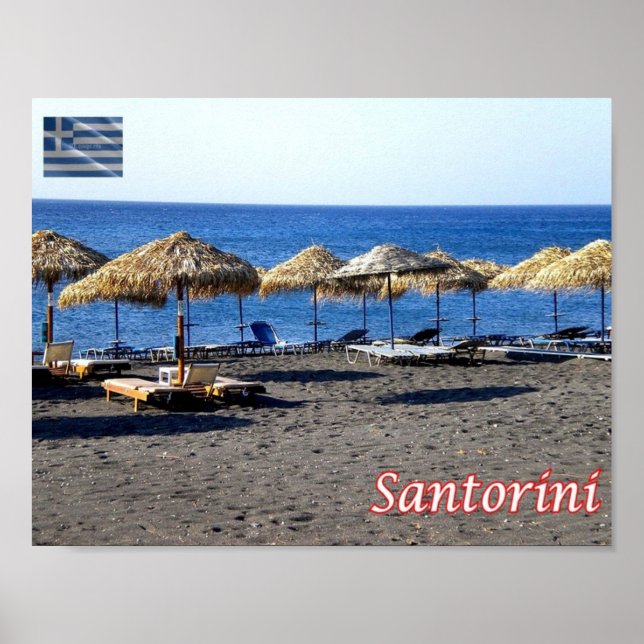 Griechenland - Santorin - Thera - Thira - Poster (Vorne)