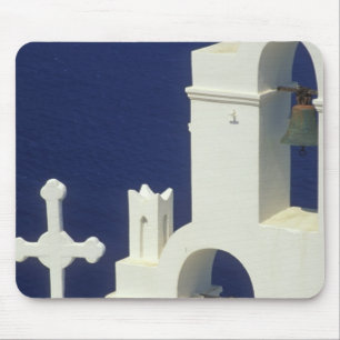 Griechenland, Santorini. Blick auf eine griechisch Mousepad