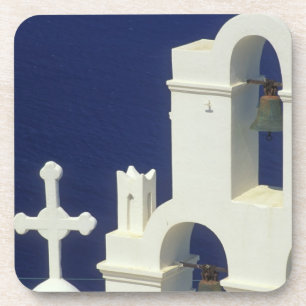Griechenland, Santorini. Blick auf eine griechisch Untersetzer