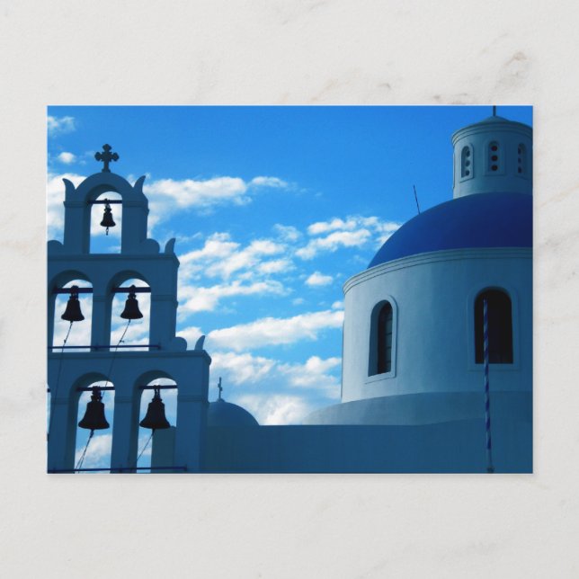 Griechenland Santorini Kirche Postkarte (Vorderseite)