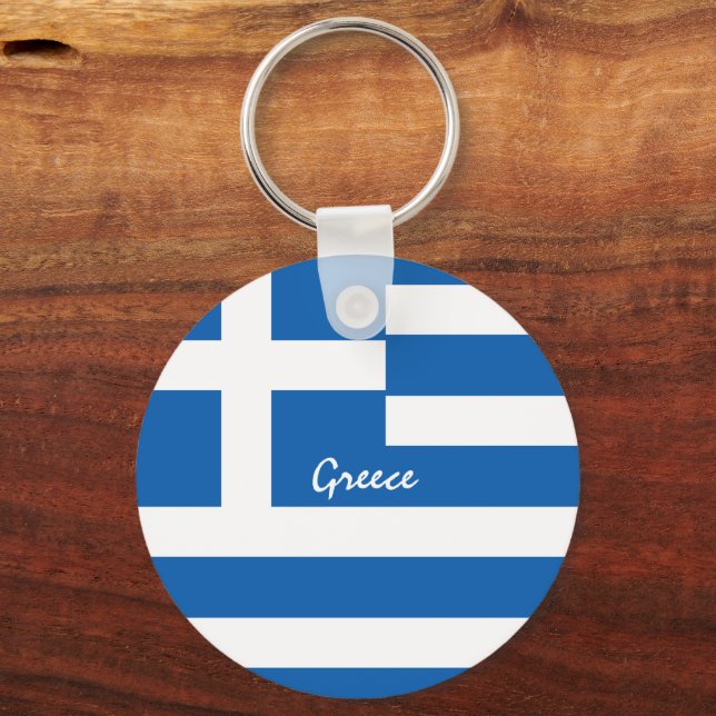 Griechenland Schlüsselanhänger und griechische Fla (Vorderseite)