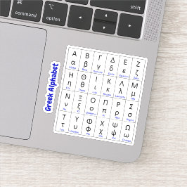 Griechenland Schreiben | Griechisch Alphabet Aufkleber