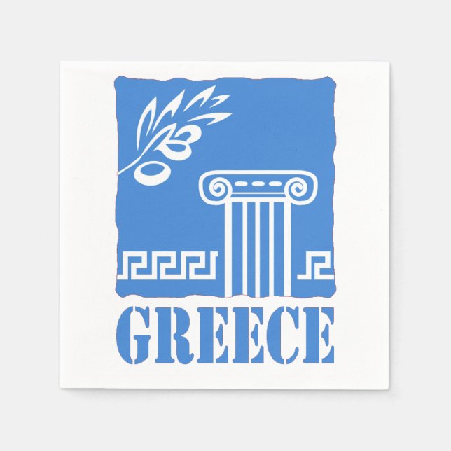 Griechenland Serviette (Vorderseite)