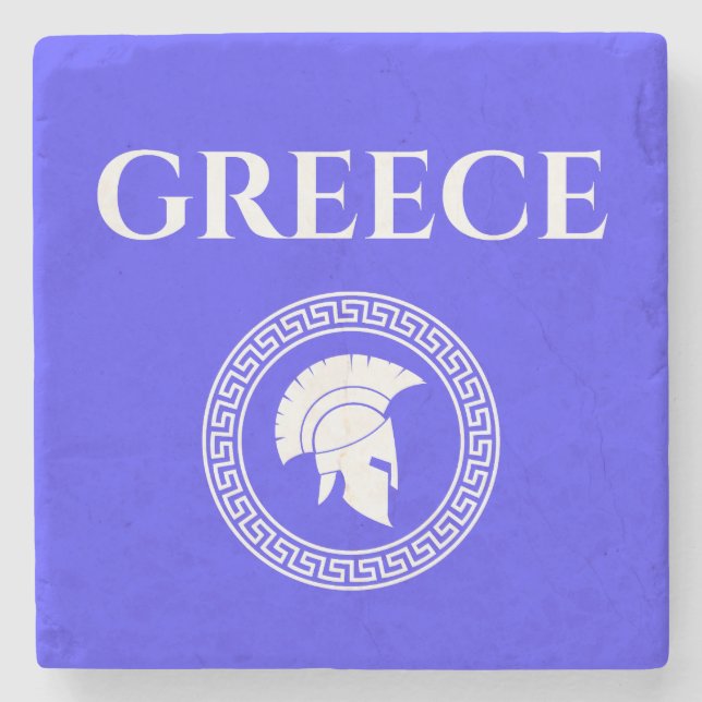 Griechenland Spartan Steinuntersetzer (Vorderseite)