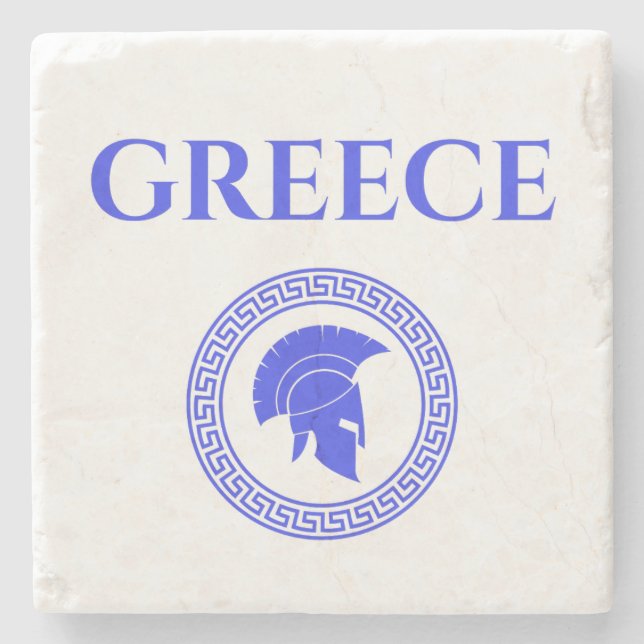 Griechenland Spartan Steinuntersetzer (Vorderseite)