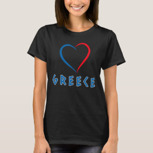 Griechenland - T - Shirt der Frauen in blauer und 