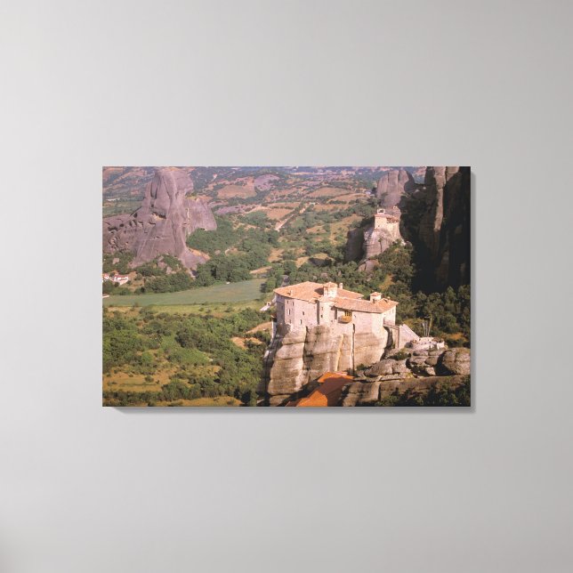 Griechenland, Thessalien, Meteora, Kastraki. Leinwanddruck (Vorderseite)