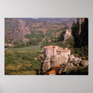 Griechenland, Thessalien, Meteora, Kastraki. Poster