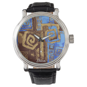Griechenland Totem Tribal Abstrakte Kunst Personal Armbanduhr