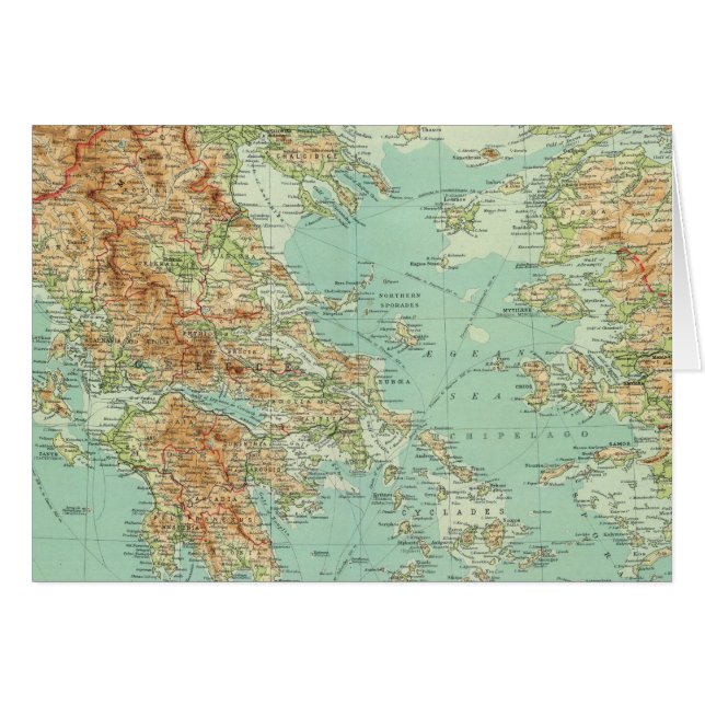 Griechenland und die Ägäis (Vorderseite (Horizontal))