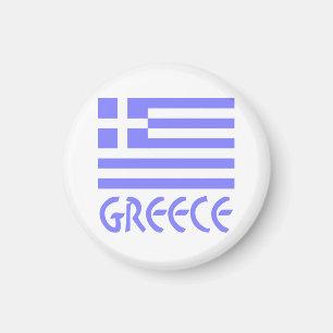 Griechenland und die griechische Flagge Magnet