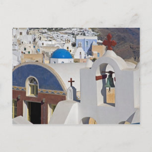 Griechenland und die griechische Insel Santorin St Postkarte