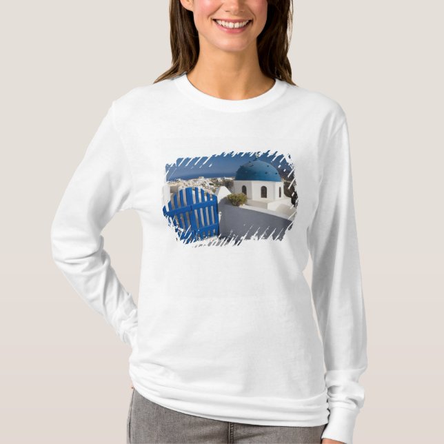Griechenland und die griechische Insel Santorini a T-Shirt (Vorderseite)