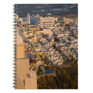 Griechenland und die griechische Insel Santorini Notizblock