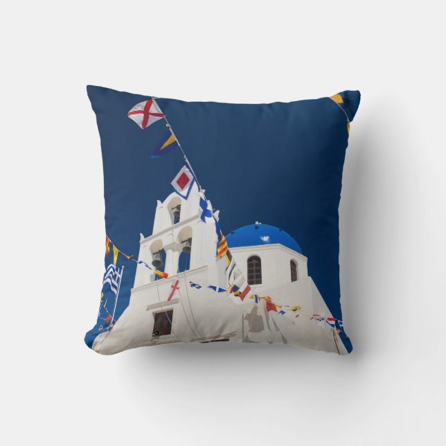 Griechenland und die griechische Insel Santorini S Kissen (Vorderseite)