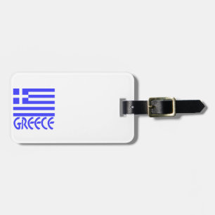 Griechenland und griechische Flagge Gepäckanhänger