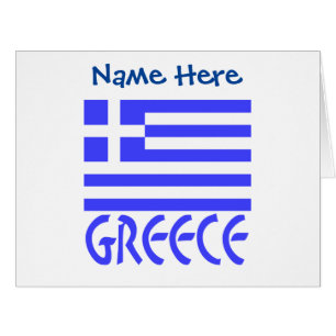 Griechenland und griechische Flagge personalisiert