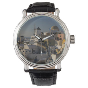 Griechenland und griechische Insel Santorin Stadt Armbanduhr