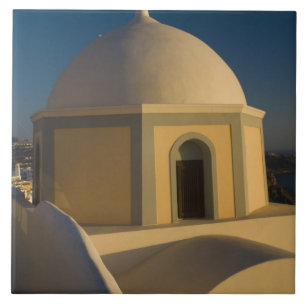 Griechenland und griechische Insel Santorin Stadt Fliese