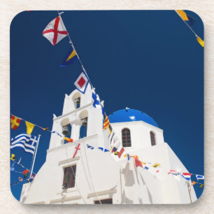 Griechenland und griechische Insel Santorin, Stadt Getränkeuntersetzer