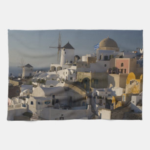 Griechenland und griechische Insel Santorin, Stadt Küchentuch