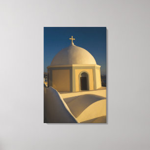 Griechenland und griechische Insel Santorin Stadt  Leinwanddruck