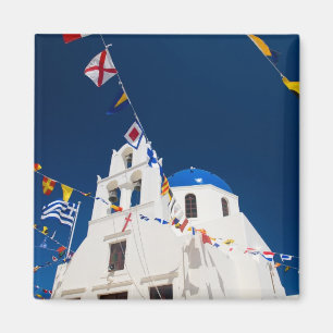 Griechenland und griechische Insel Santorin Stadt  Magnet