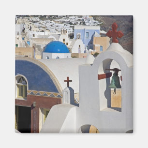 Griechenland und griechische Insel Santorin Stadt  Magnet