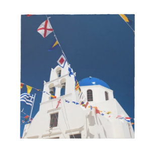 Griechenland und griechische Insel Santorin Stadt  Notizblock