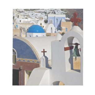 Griechenland und griechische Insel Santorin, Stadt Notizblock