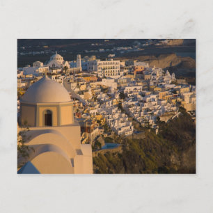 Griechenland und griechische Insel Santorin Stadt Postkarte