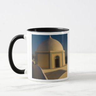 Griechenland und griechische Insel Santorin Stadt  Tasse