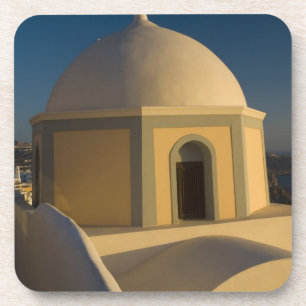 Griechenland und griechische Insel Santorin Stadt Untersetzer