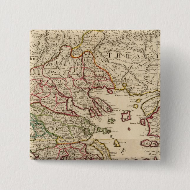 Griechenland und Mazedonien Button (Vorderseite)