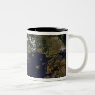 Griechenland und seine umgebenden Länder Zweifarbige Tasse