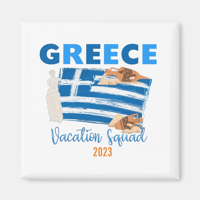 Griechenland Vacation Europe Travel Group Matching Magnet (Vorne)