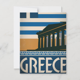 Griechenland Vintag Postkarte