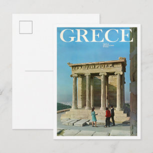 Griechenland Vintage-Reise Postkarte