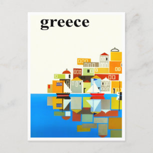 Griechenland Vintage-Reisepostkarte Postkarte