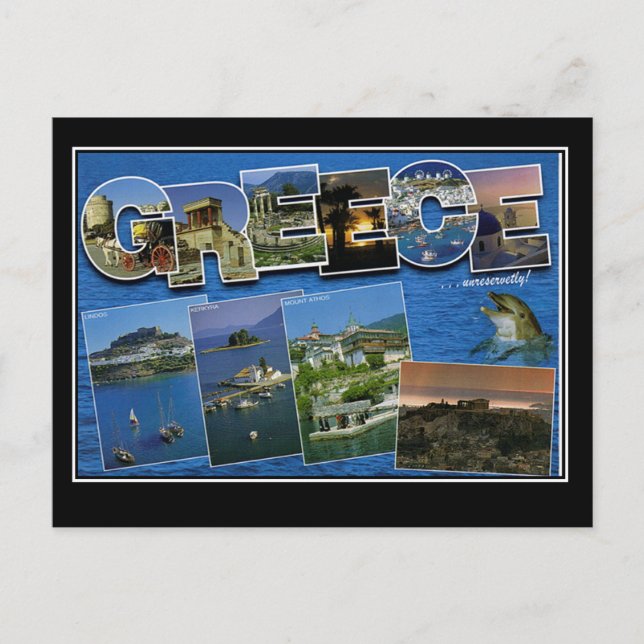 Griechenland Vintage Travel Postcard Postkarte (Vorderseite)