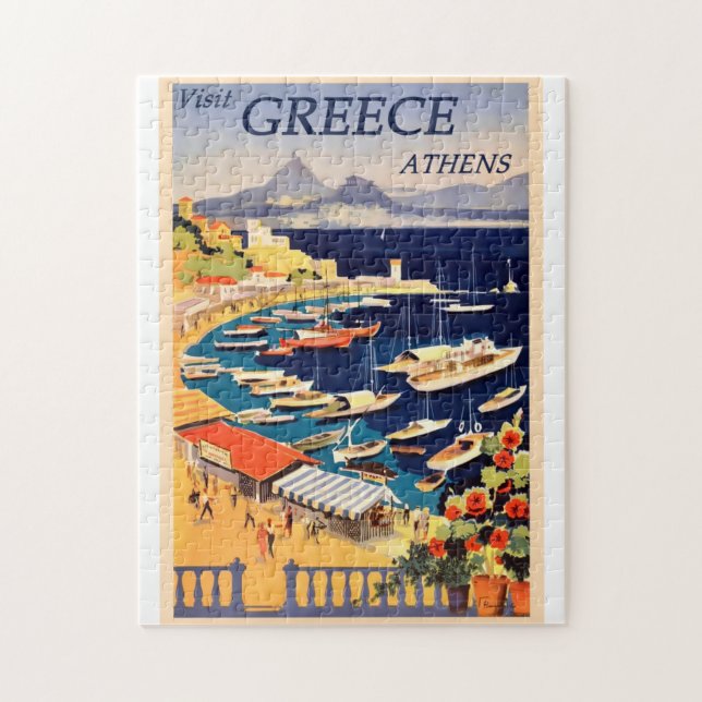 Griechenland Vintage Travel Poster (Vertikal)